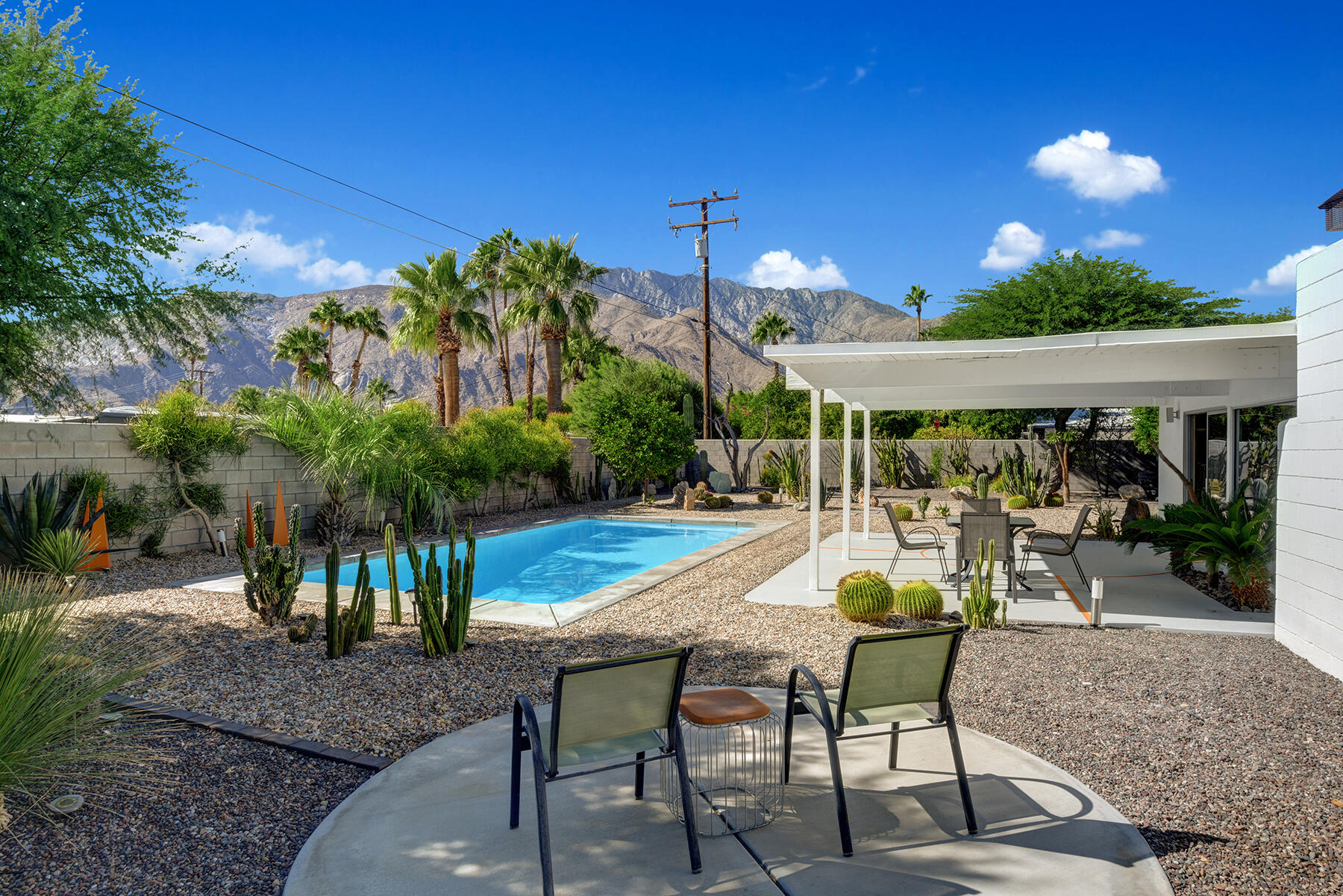 565 East Racquet Club Road Palm Springs, CA 92262 - Photo 28 of 38 POOL YARD TO MOUNTAINS PULLED BACK MLS