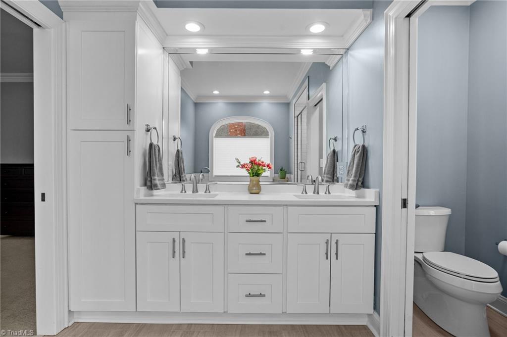 133 Windrush Road Winston-Salem, NC 27106 - Photo 21 of 50 Double Vanity in Primary Bath
