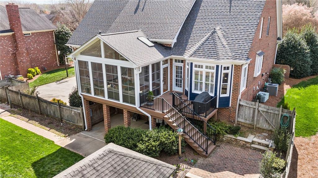 133 Windrush Road Winston-Salem, NC 27106 - Photo 34 of 50 Dedicated Grill Deck off kitchen with natural gas supply.