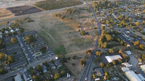 a aerial view of a house