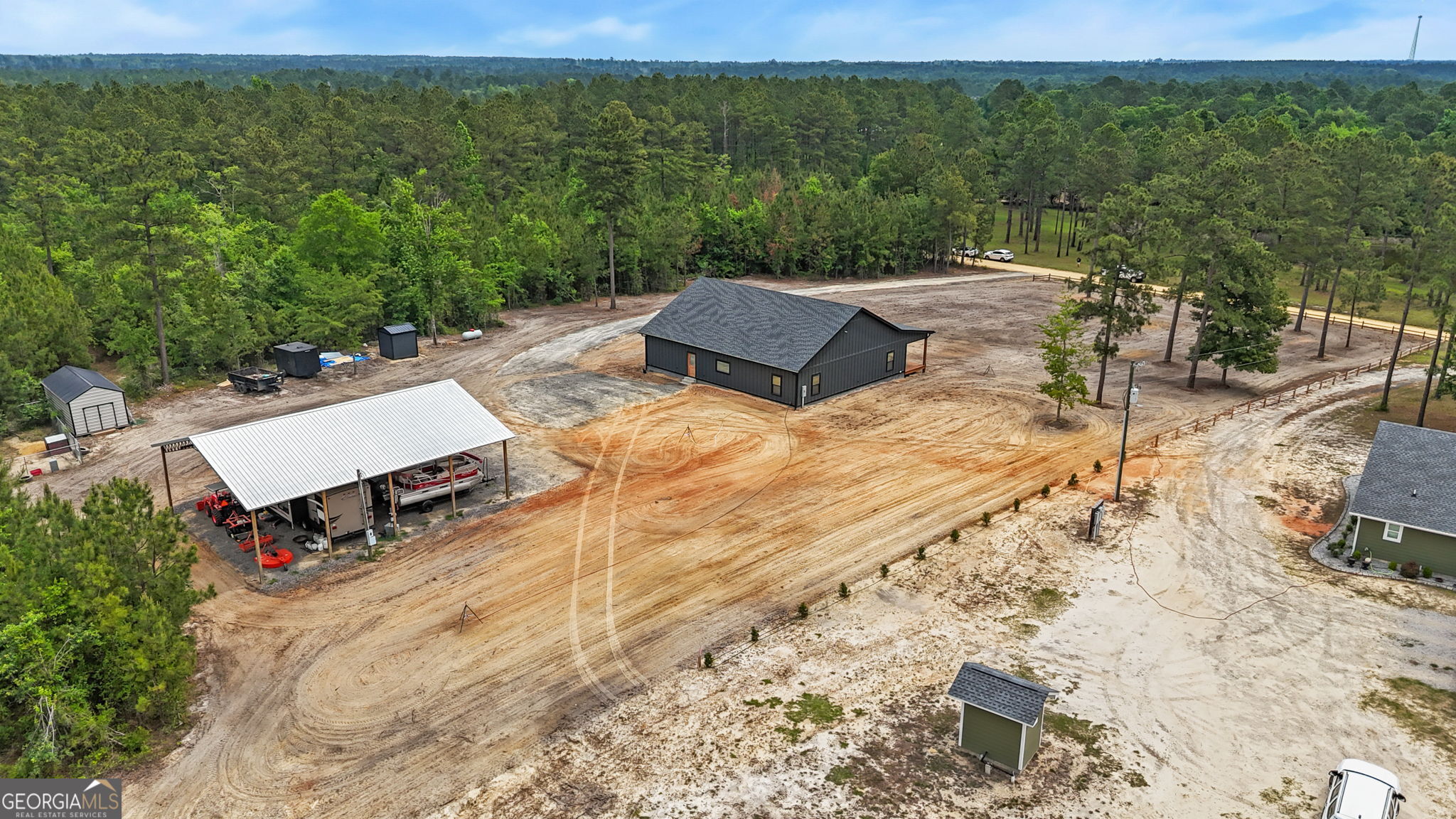 51 Prong Road Swainsboro, GA 30401 - Photo 55 of 55 a garden view with a seating space