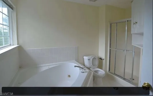 a bathroom with a tub