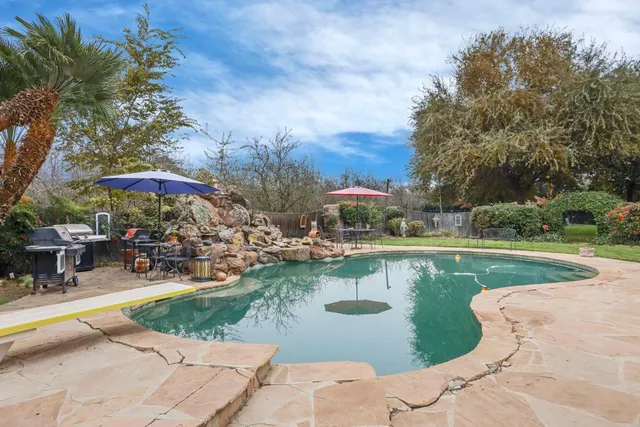 a huge green field with lots of trees
