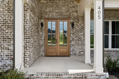 a view of front door of house