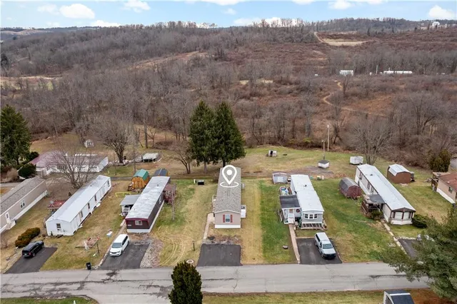 an aerial view of a city