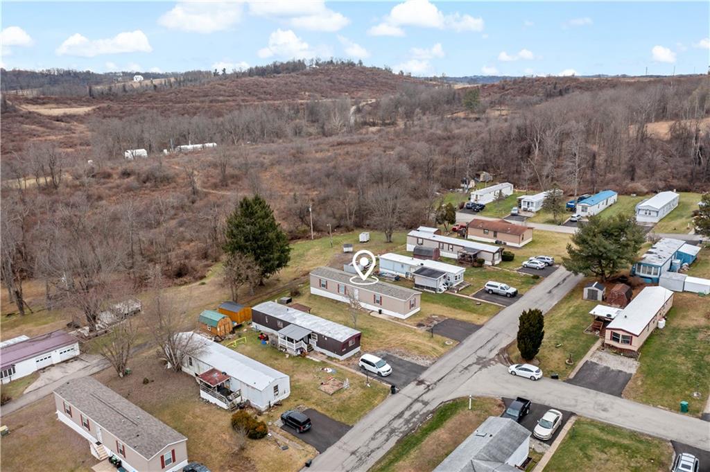 48 Brookhaven Avenue Washington, PA 15301 - Photo 33 of 35 an aerial view of a house with yard and mountain view