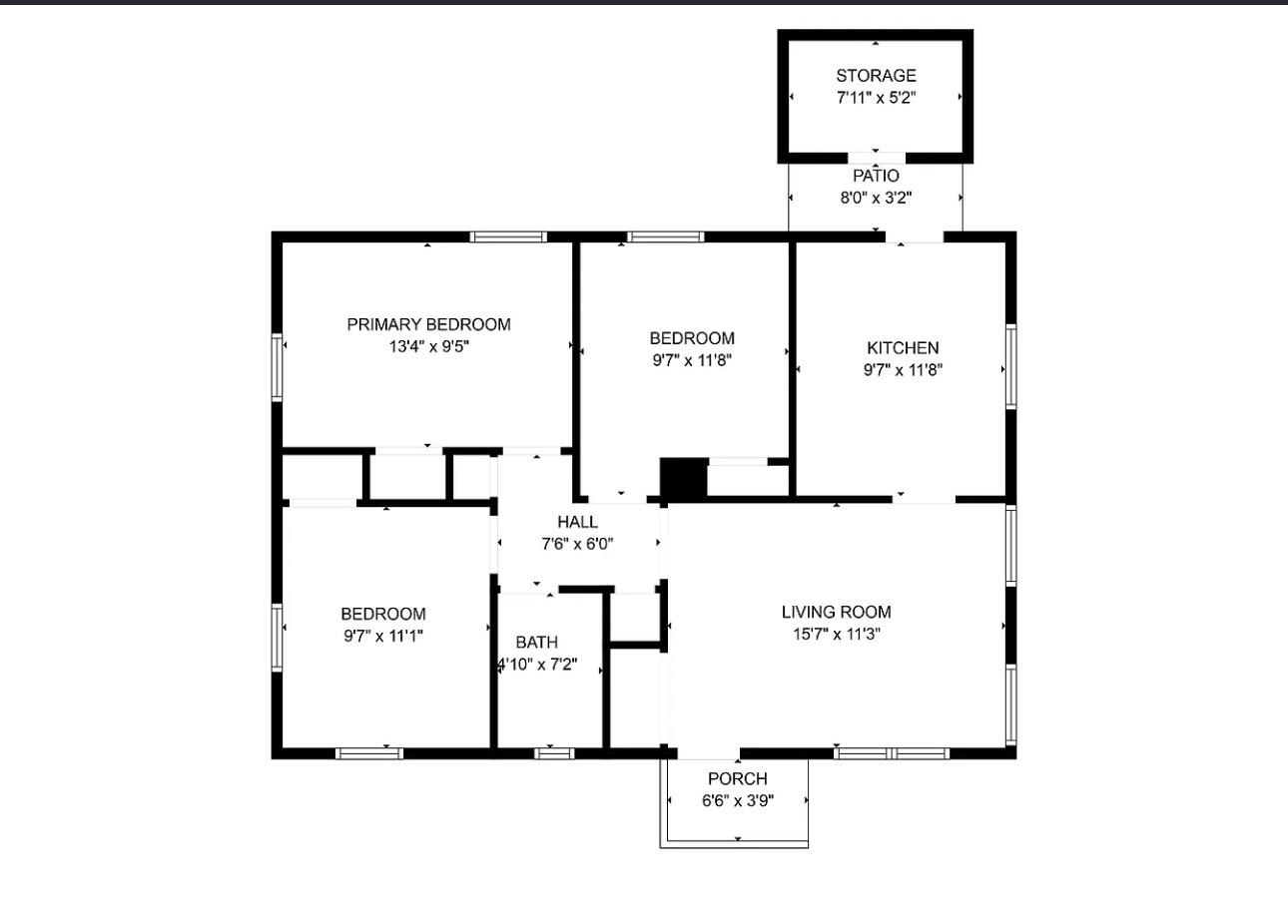 3534 Rochester Road Memphis, TN 38109 - Photo 13 of 13 View of floor plan / room layout