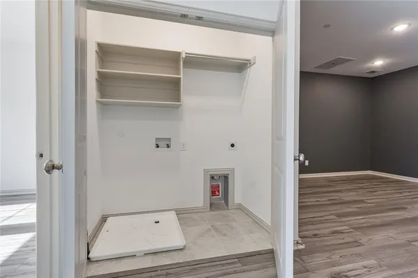 a view of an empty room