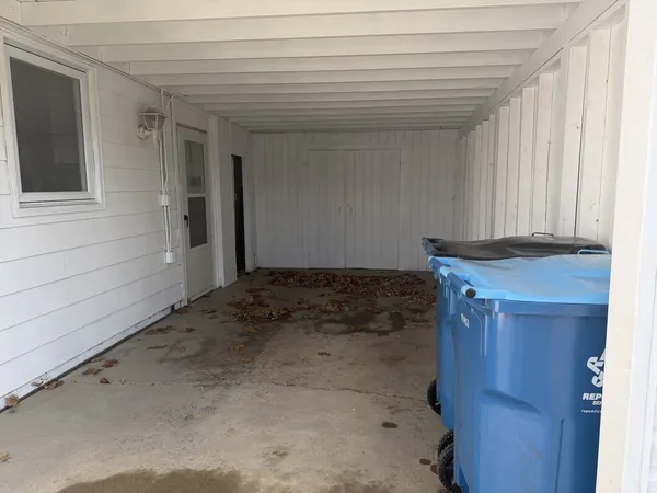 a view of storage and utility room