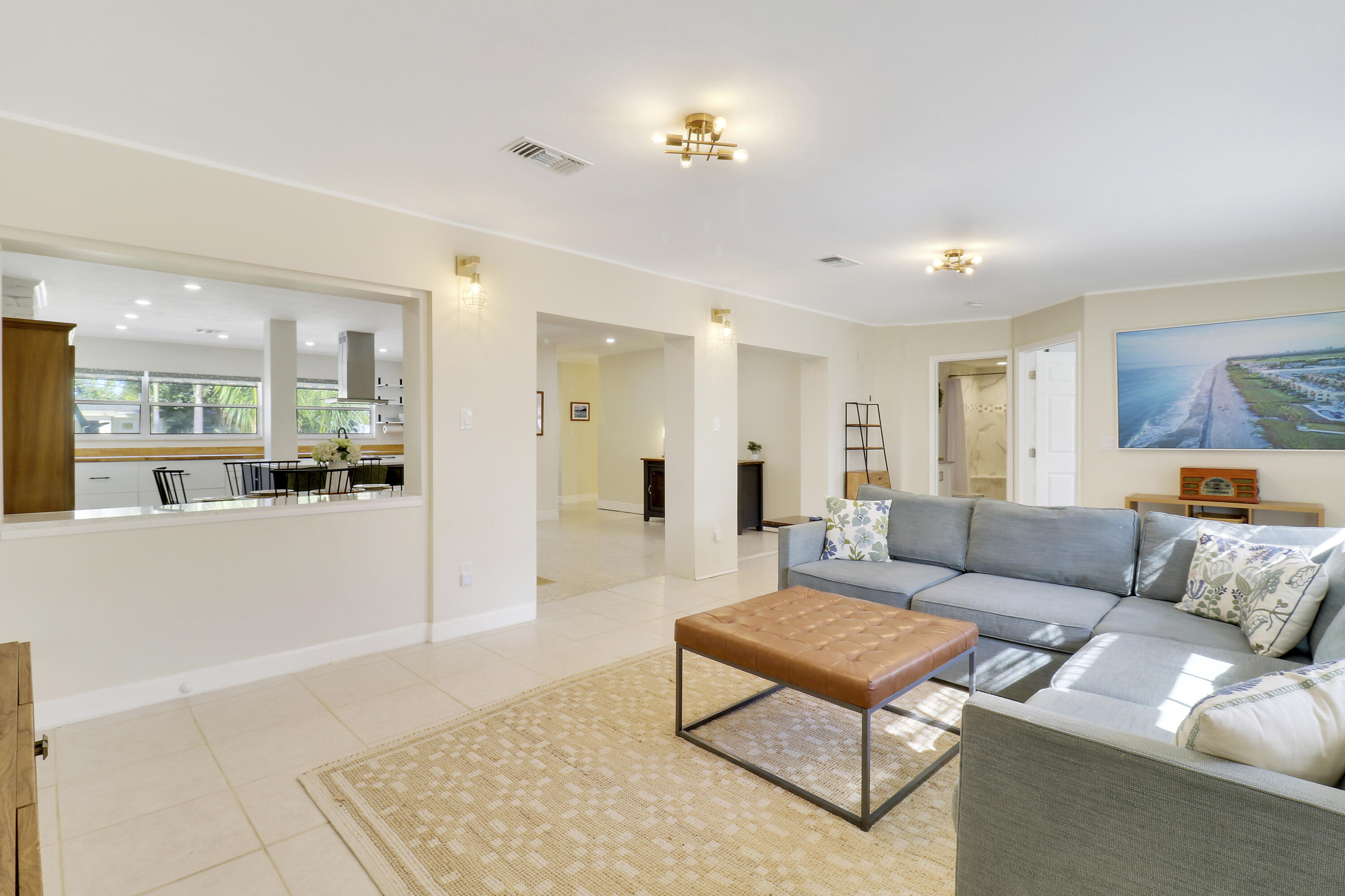 520 Inlet Road North Palm Beach, FL 33408 - Photo 23 of 51 a living room with furniture and view of kitchen