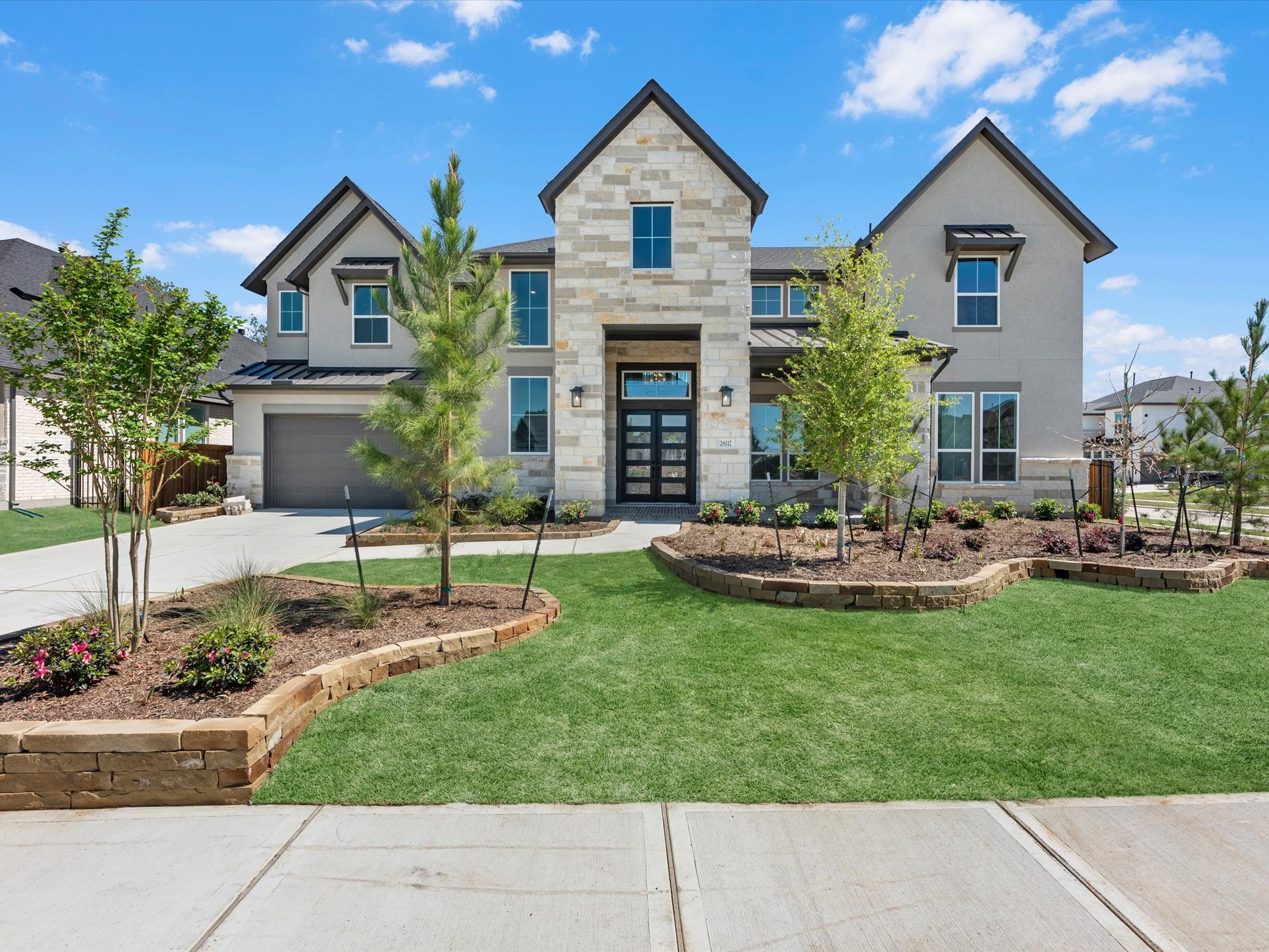 28117 Fox Bnd Drive Spring, TX 77386 - Photo 22 of 26 a front view of a house with a yard