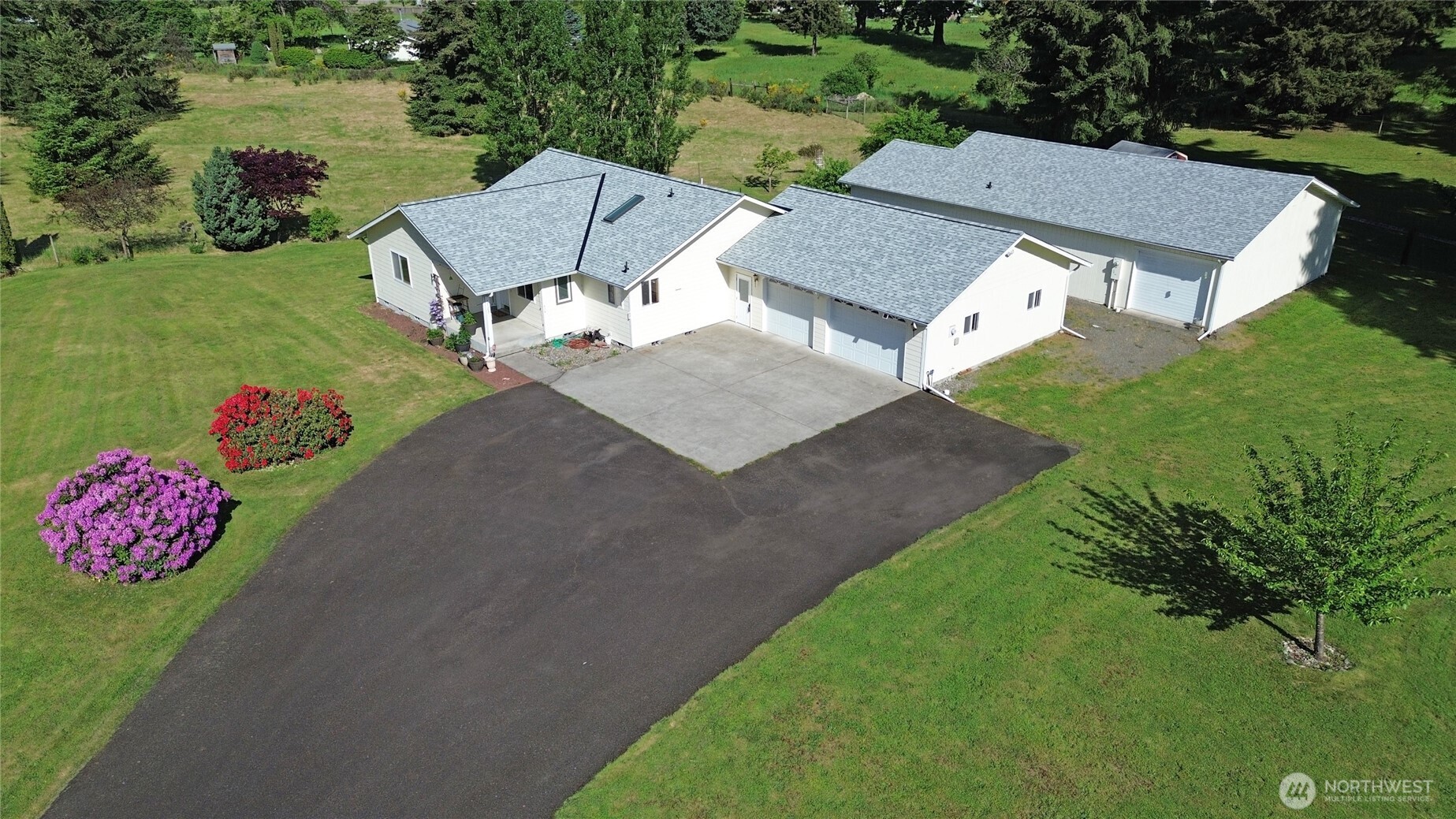 17103 Camas Run Lane Southwest Rochester, WA 98579 - Photo 1 of 40 an aerial view of a house