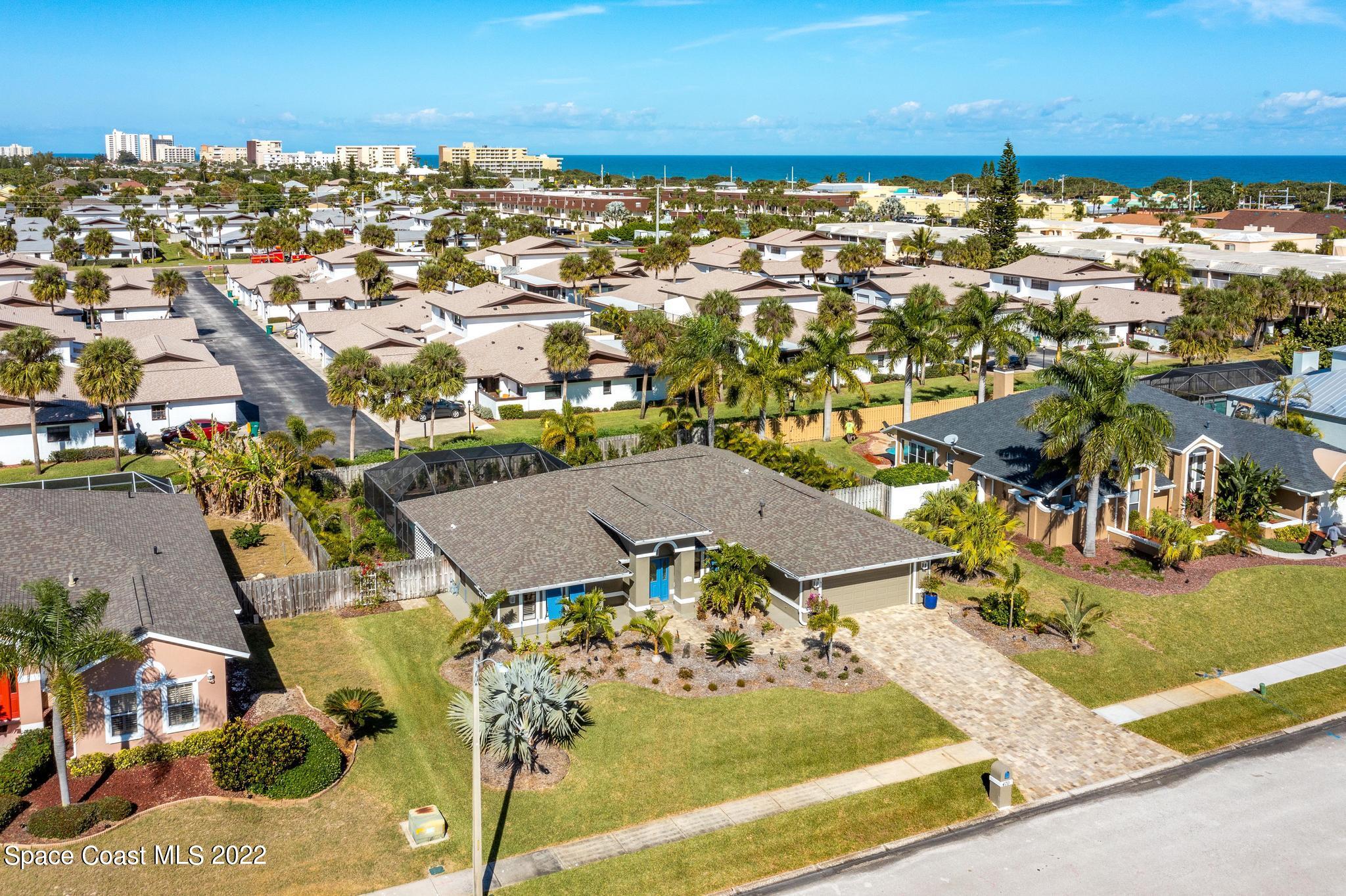 470 Veracruz Boulevard Indialantic, FL 32903 - Photo 22 of 25 an aerial view of residential houses with outdoor space