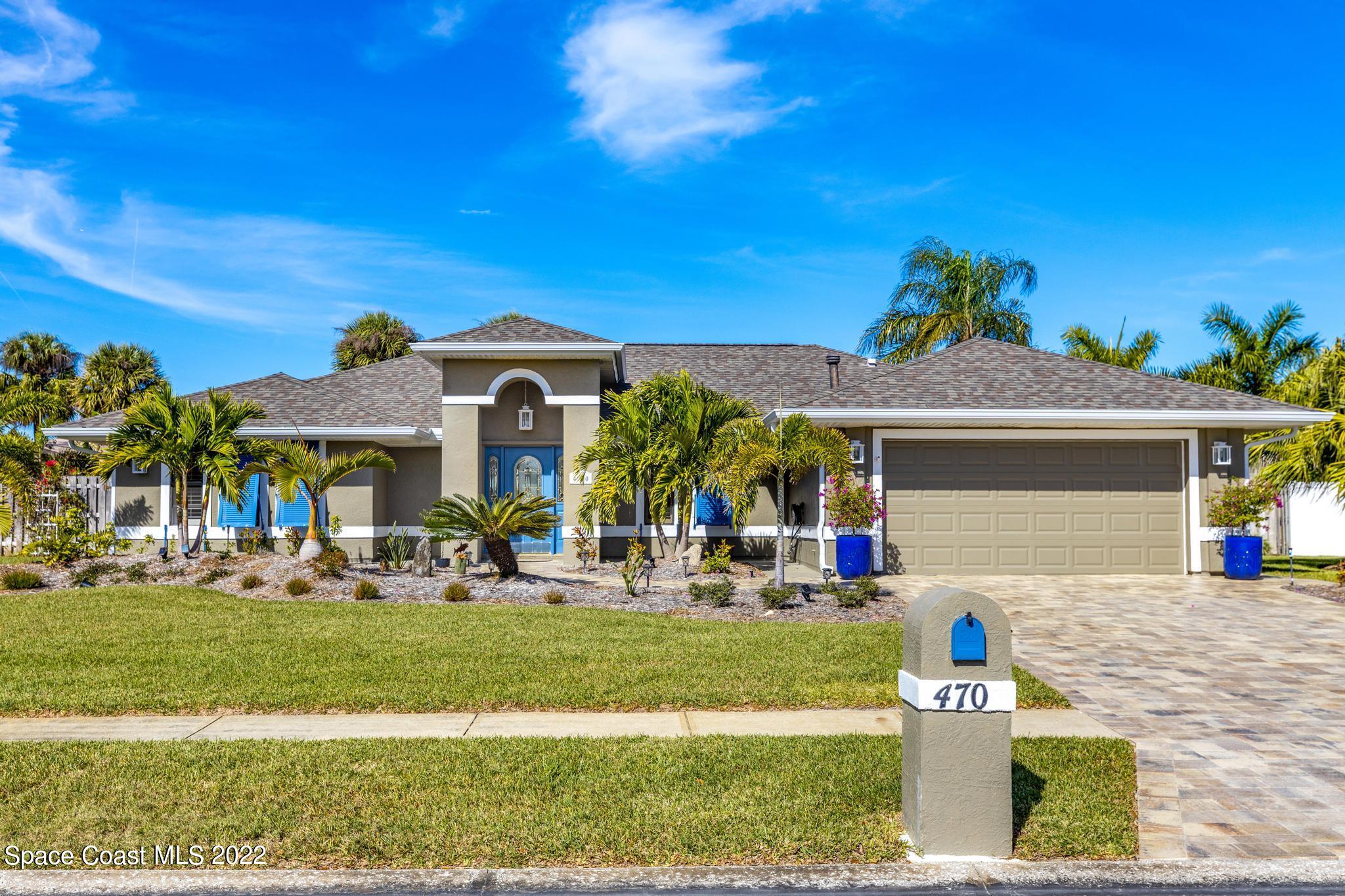470 Veracruz Boulevard Indialantic, FL 32903 - Photo 25 of 25 front view of house with a yard