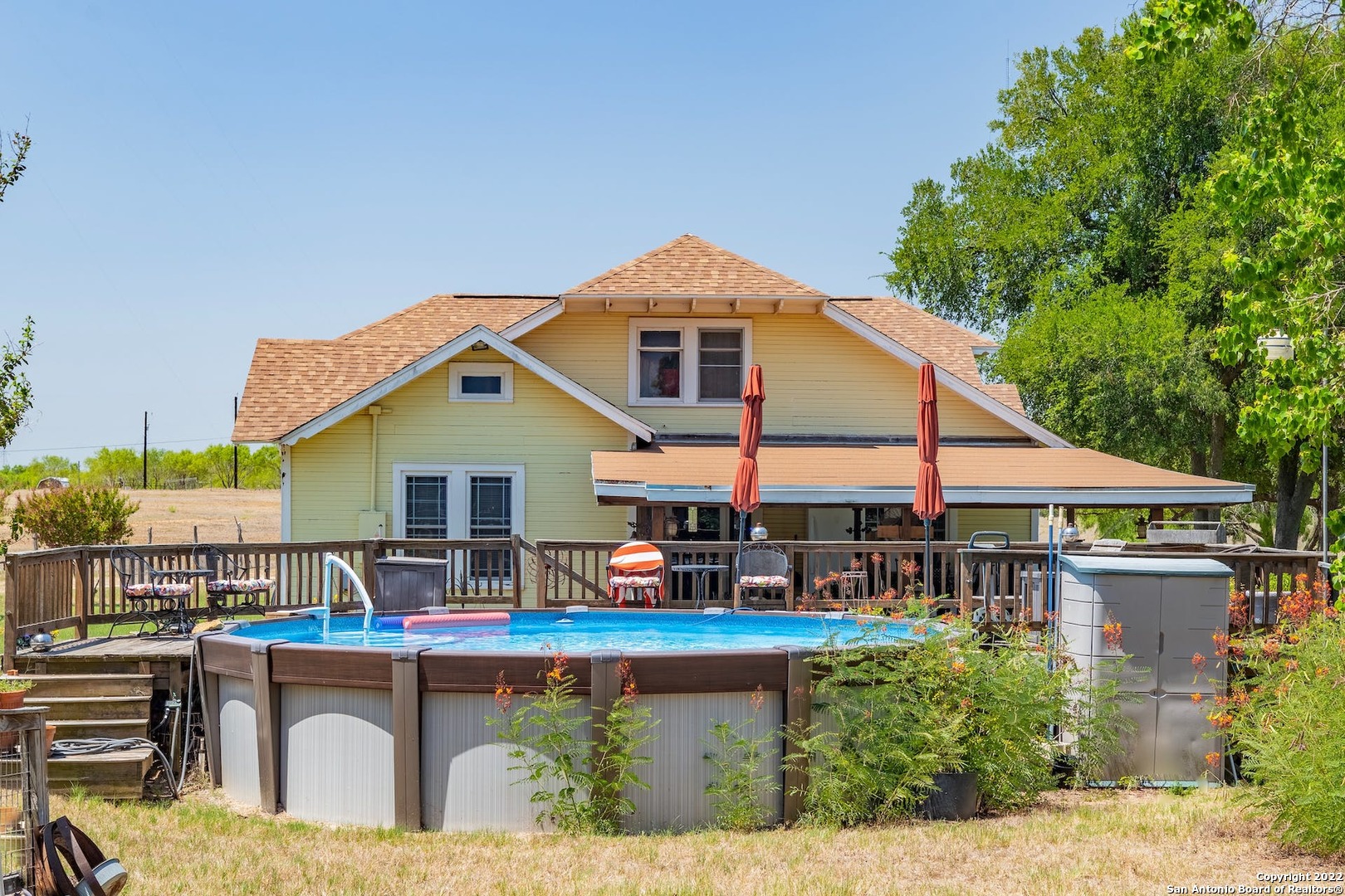 11801 Jim Terrill Road Adkins, TX 78101 - Photo 4 of 46 a view of house with outdoor space and sitting area