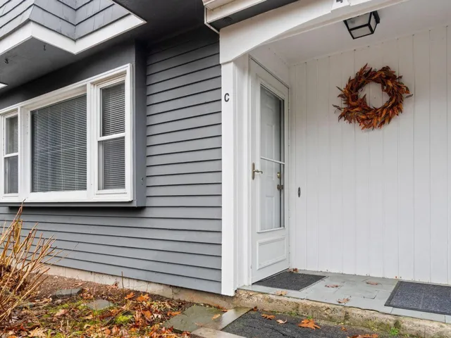 a view of a entryway of the house
