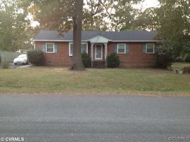 8404 Colebrook Road Richmond, VA 23227 - Photo 1 of 9 Exterior Front - Maintenance free brick rancher wi