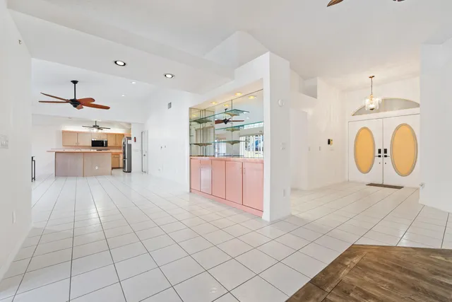 a very nice looking room with a large window