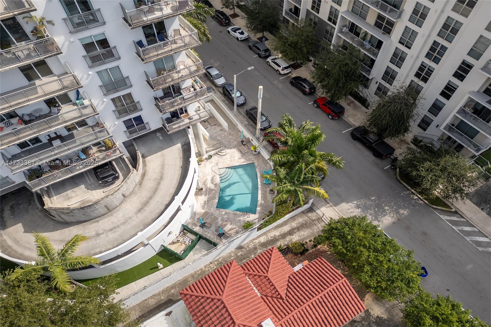 455 Northeast 25th Street, Unit 509 Miami, FL 33137 - Photo 28 of 30 an aerial view of a house with a yard