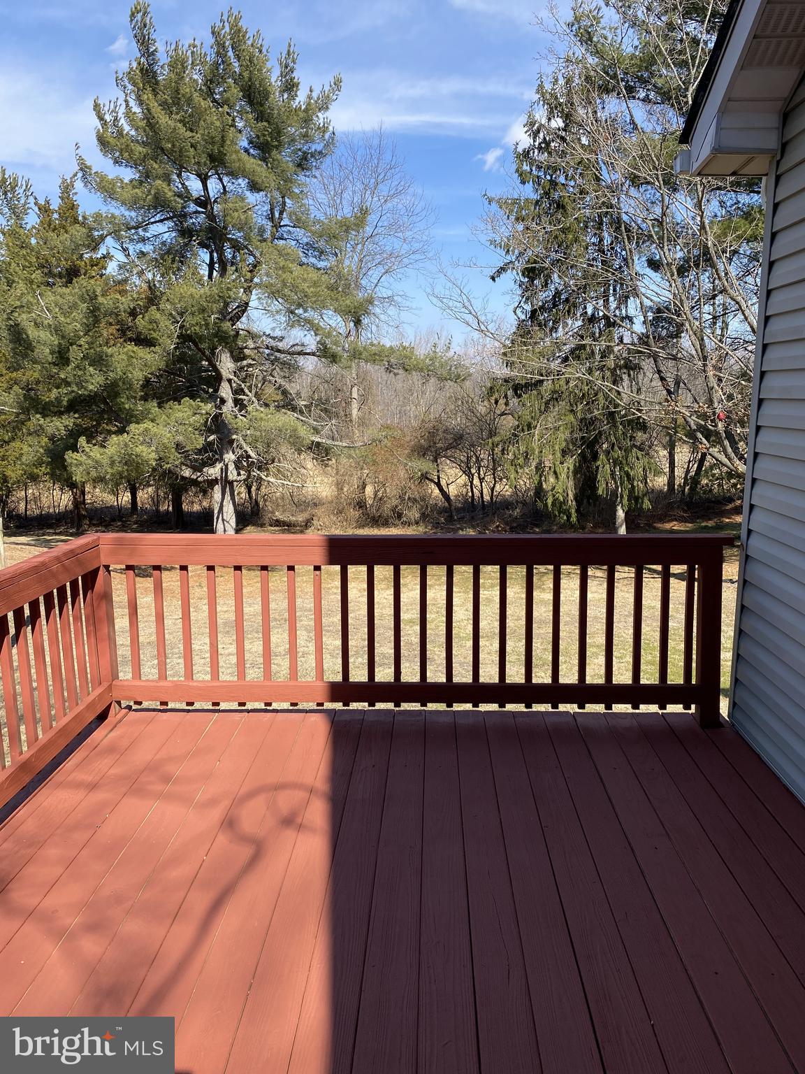 1297 Highway 40 Pilesgrove, NJ 08098 - Photo 27 of 32 a view of wooden balcony with a pot