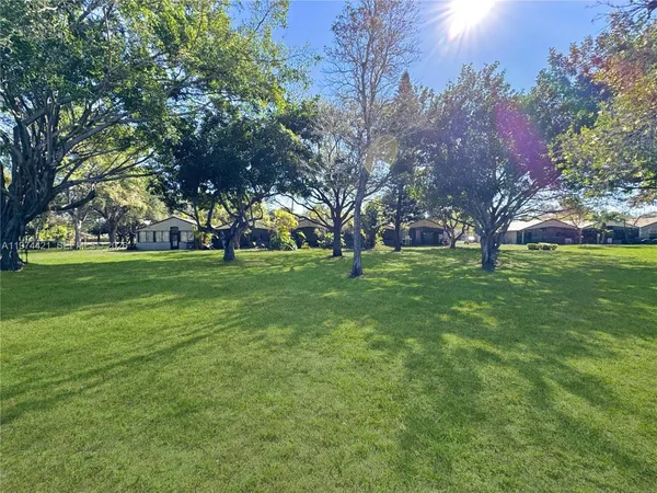 a view of a green field