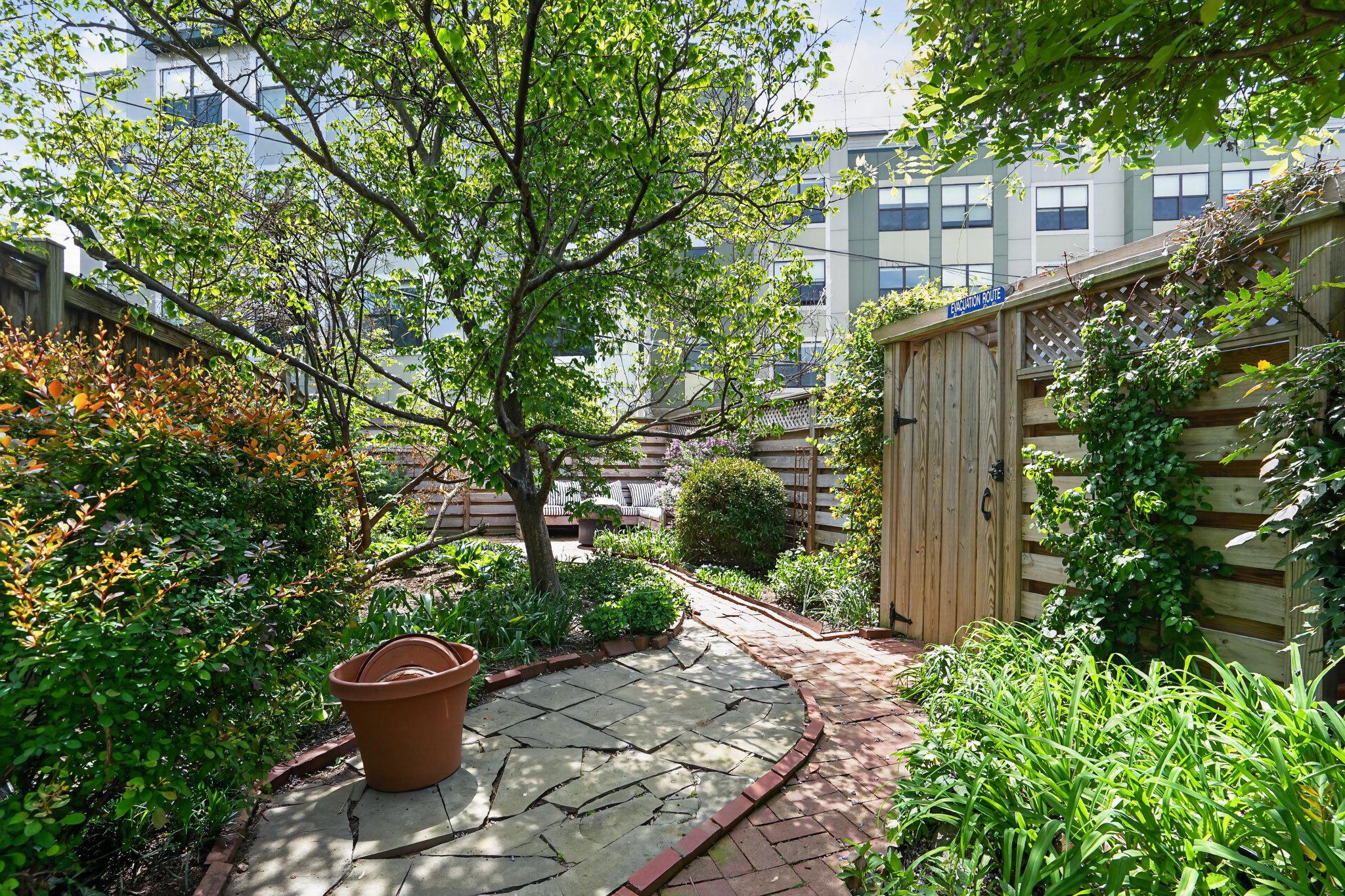 1233 E Street Southeast Washington, DC 20003 - Photo 27 of 37 Charming garden path to tranquility.