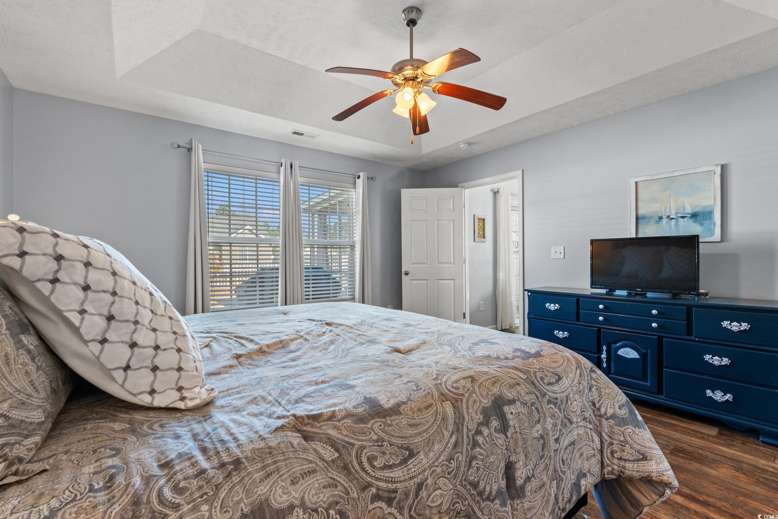 166 Woodland Park Loop Murrells Inlet, SC 29576 - Photo 12 of 39 Bedroom featuring dark hardwood / wood-style floor