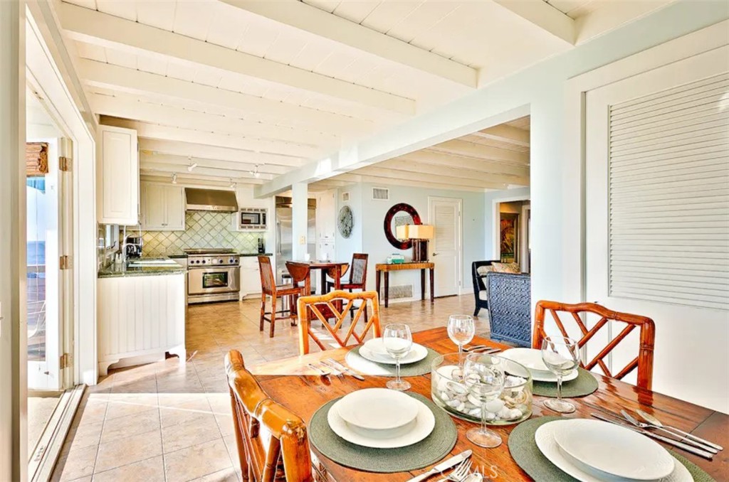 35087 Beach Road Dana Point, CA 92624 - Photo 22 of 31 a dining room with furniture and a large window