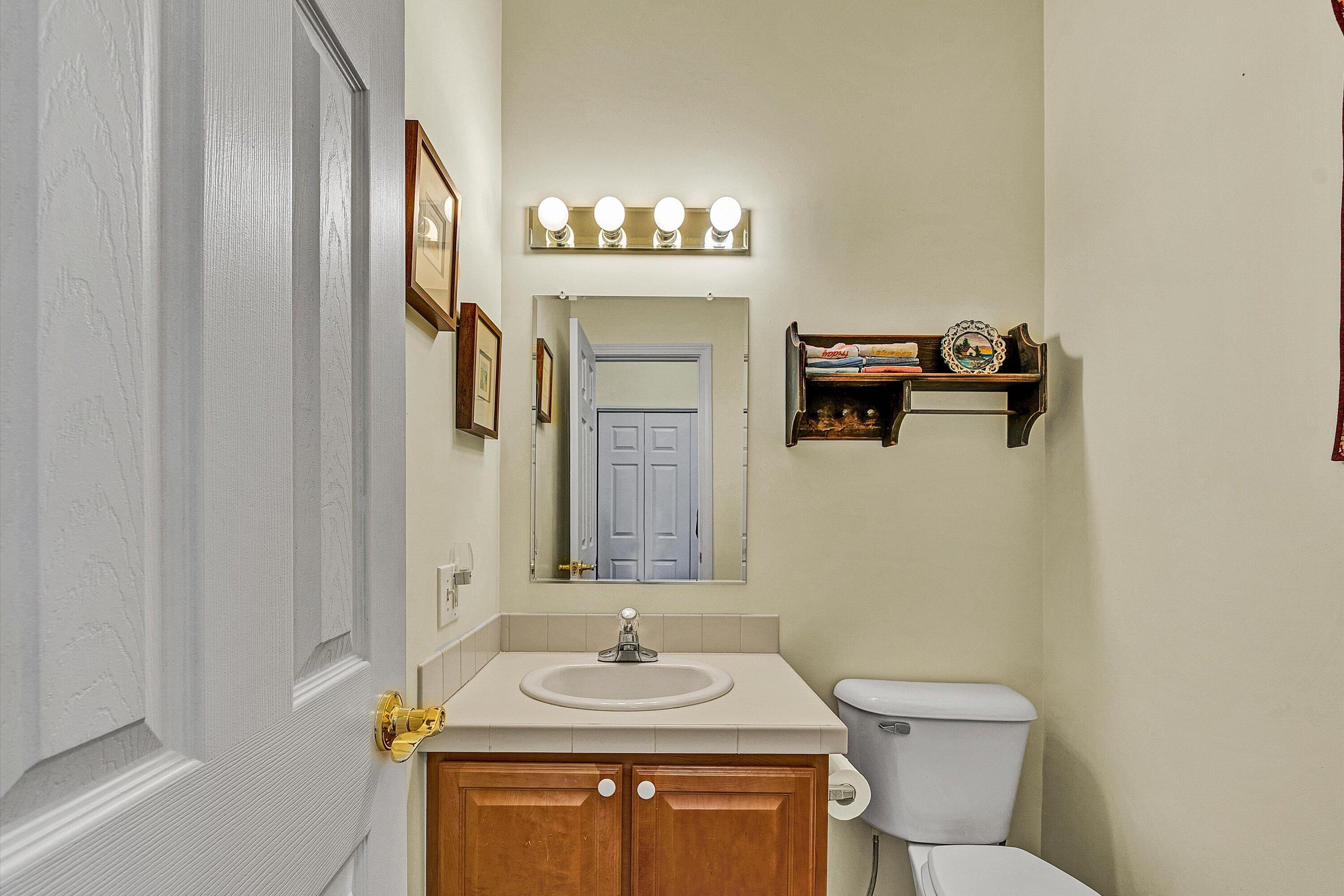 1164 Dry Hill Road Ferrum, VA 24088 - Photo 21 of 84 a bathroom with a sink and a mirror