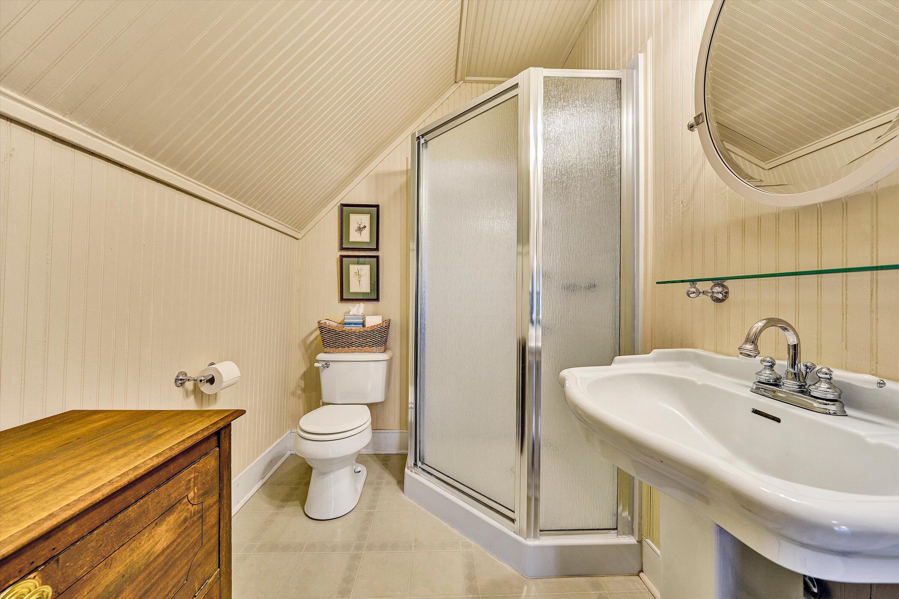 1164 Dry Hill Road Ferrum, VA 24088 - Photo 43 of 84 a bathroom with a sink a toilet and shower