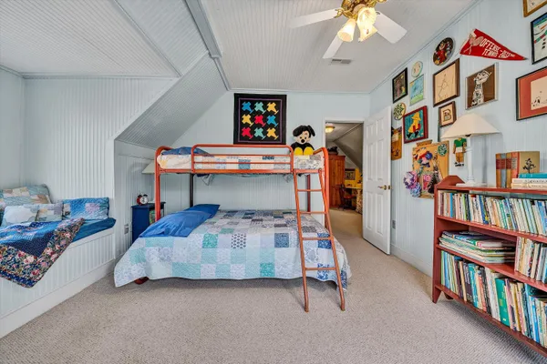 a view of a yard with trees