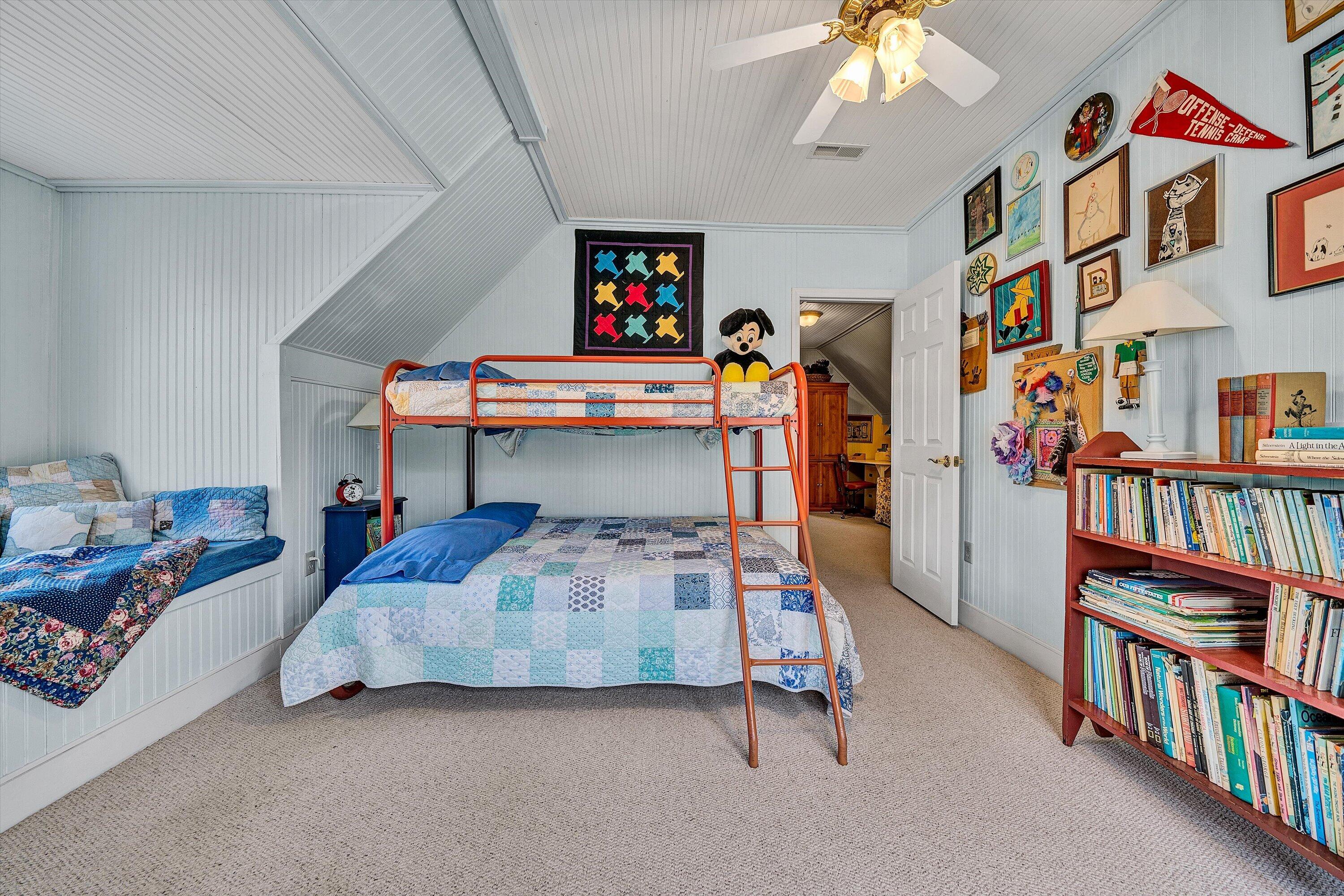 1164 Dry Hill Road Ferrum, VA 24088 - Photo 48 of 84 a bedroom with bed and a book shelf