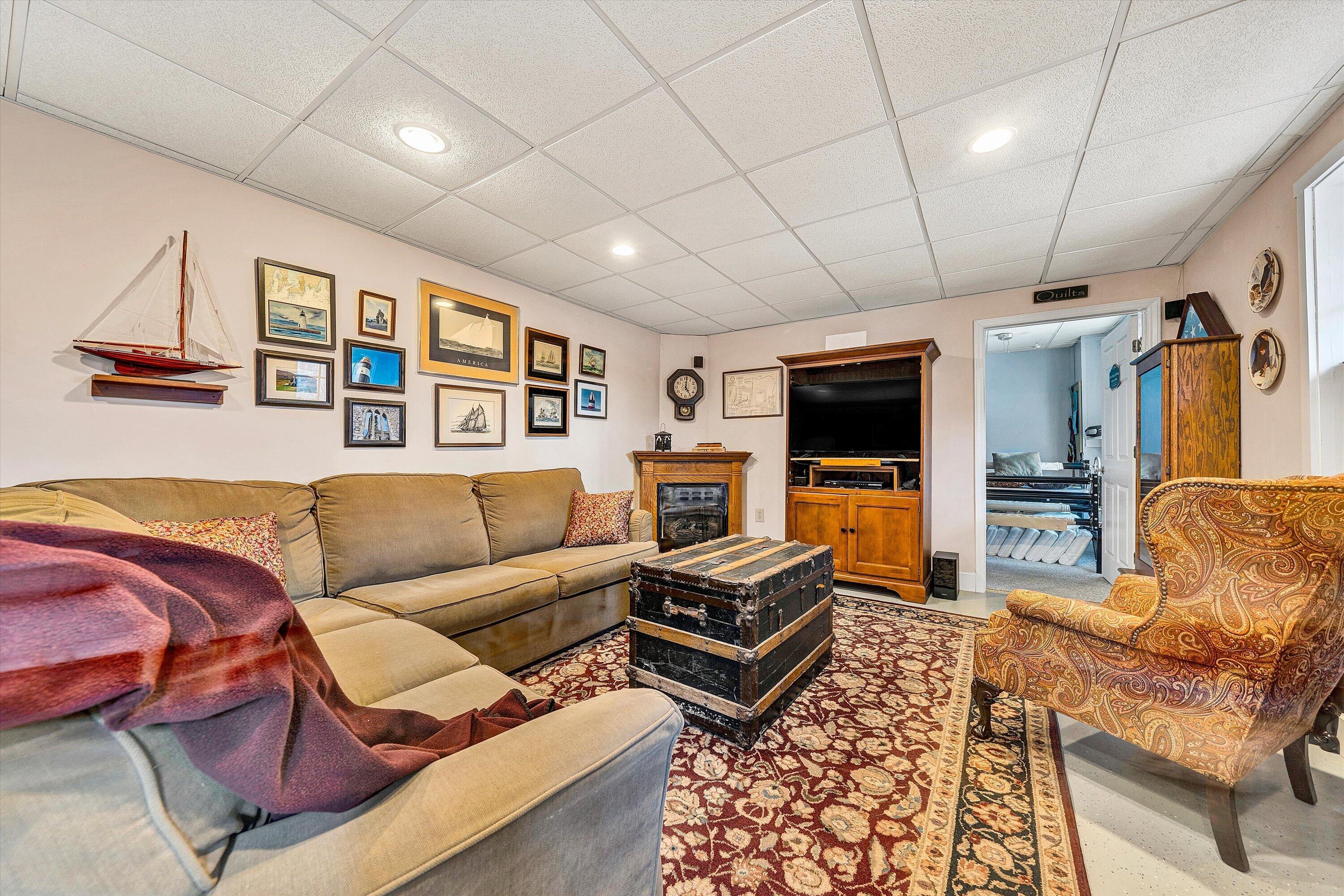 1164 Dry Hill Road Ferrum, VA 24088 - Photo 52 of 84 a living room with furniture and a flat screen tv