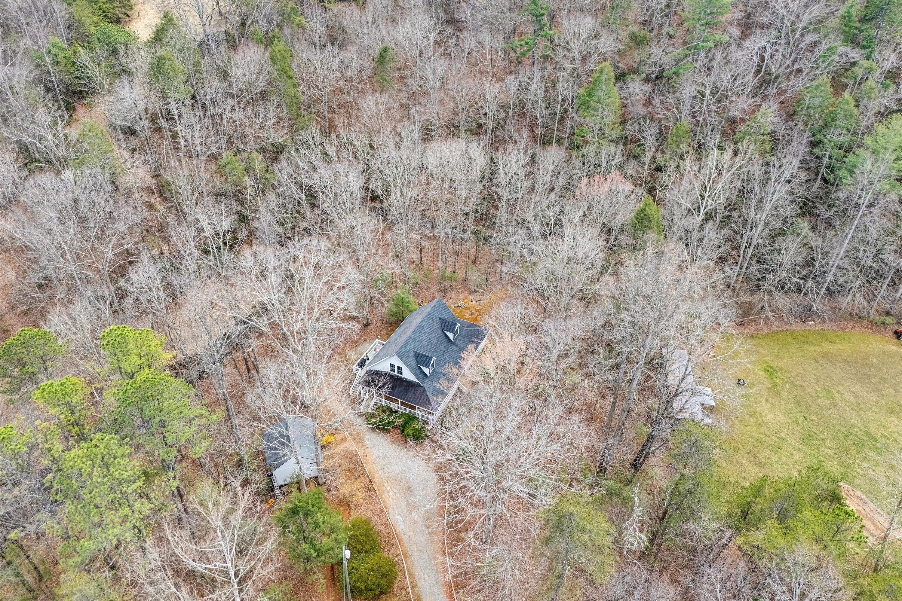 1164 Dry Hill Road Ferrum, VA 24088 - Photo 76 of 84 a bird view of house with outdoor space