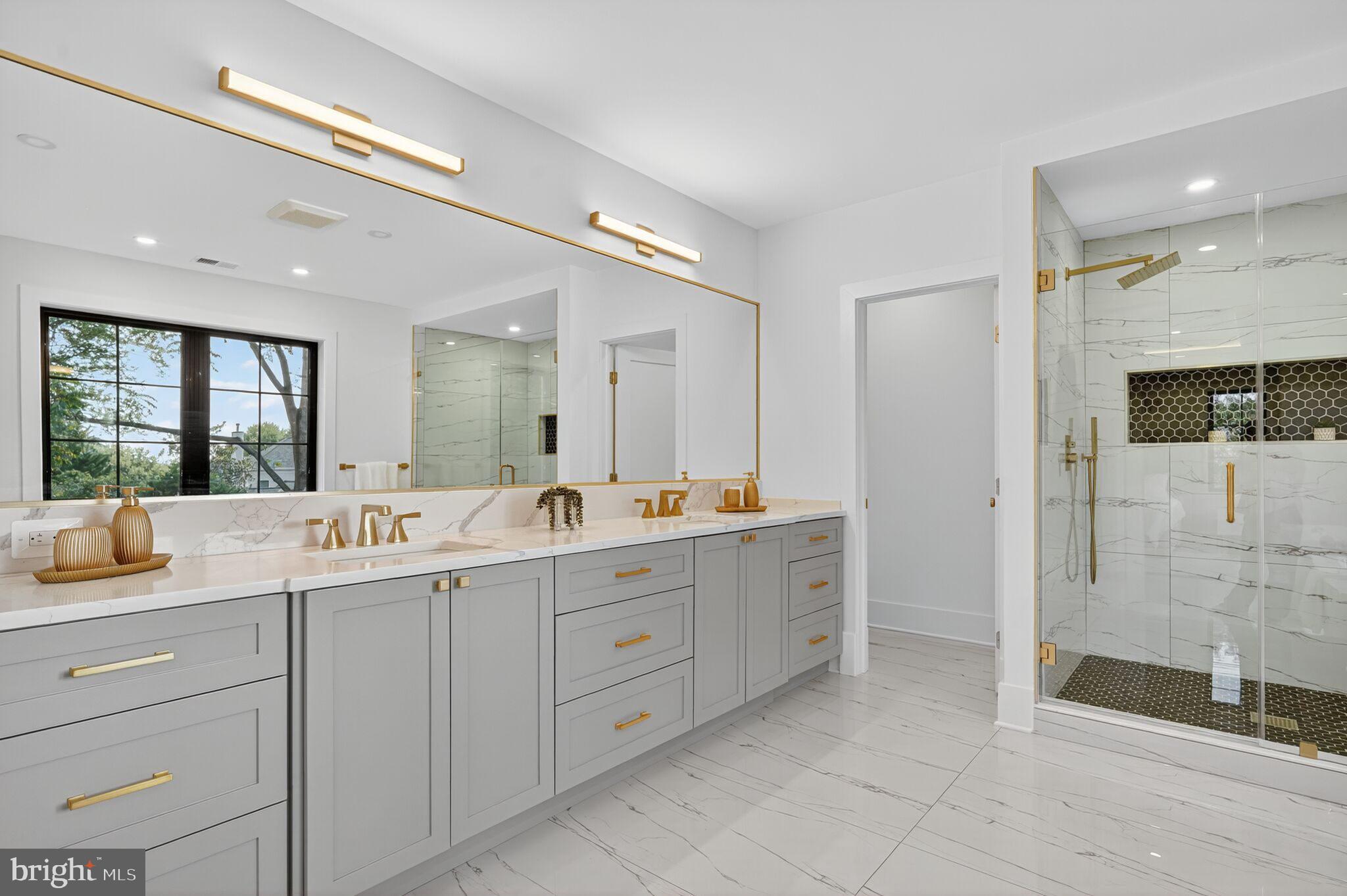 1730 Barbee Street McLean, VA 22101 - Photo 50 of 78 Large Double Sink Custom Built Vanity