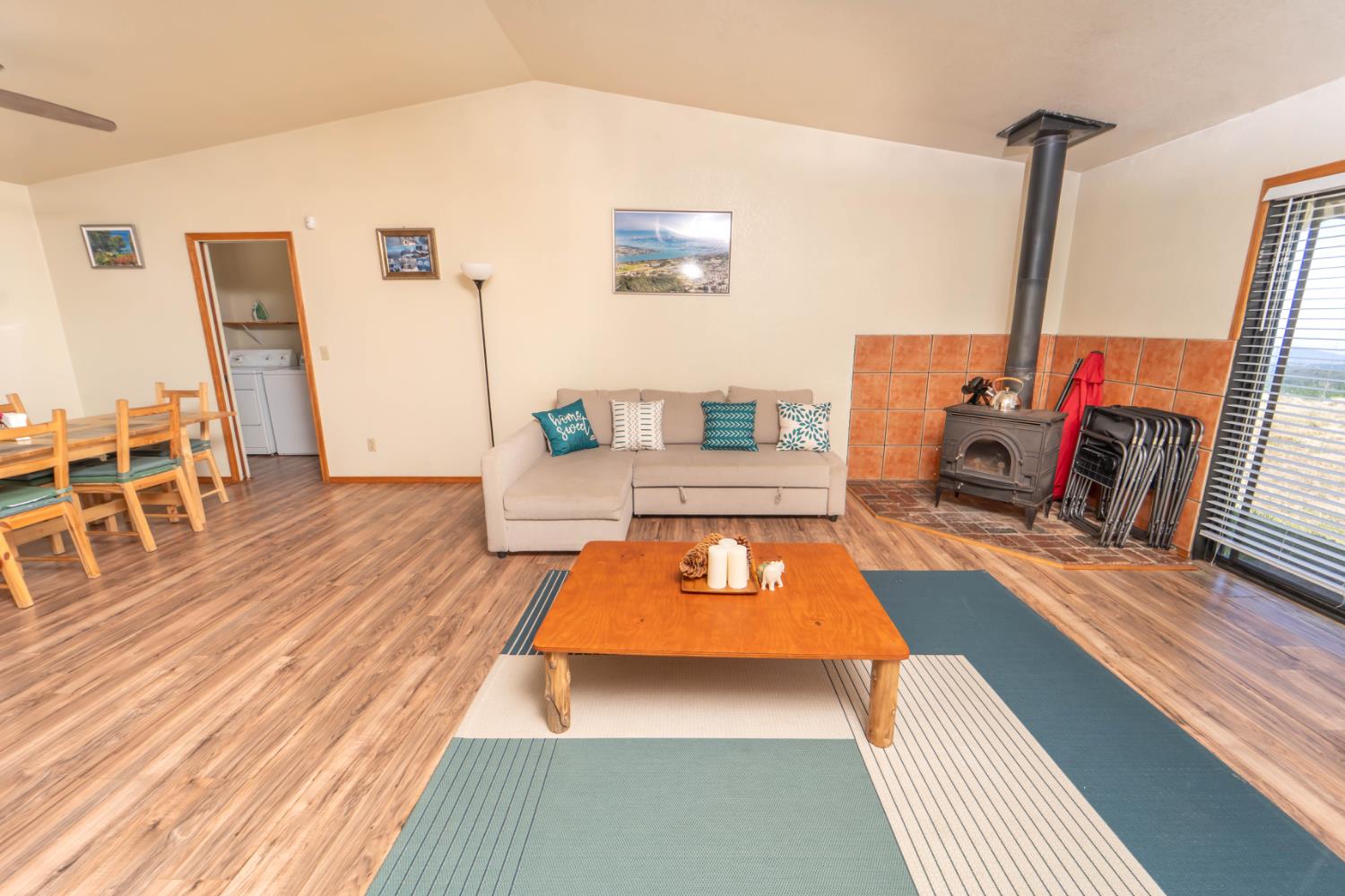 52865 Highway 245 Miramonte, CA 93641 - Photo 9 of 29 a room with wooden floor pool table and windows