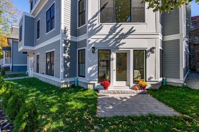 a view of a building with garden