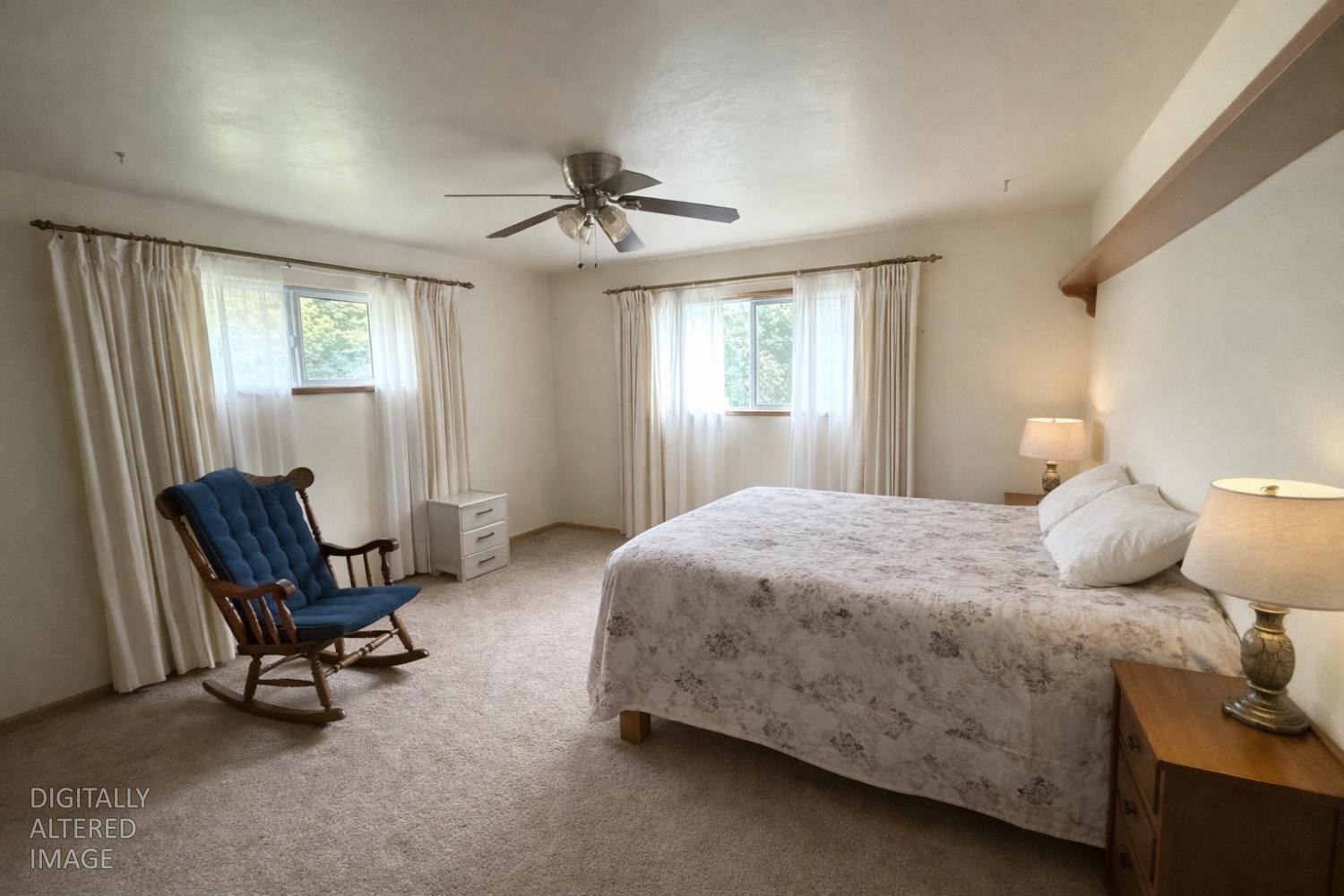 7300 Highway 193 Georgetown, CA 95634 - Photo 8 of 16 a bedroom with a bed chair and window
