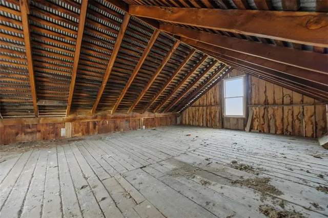 a view of backyard with a wooden deck