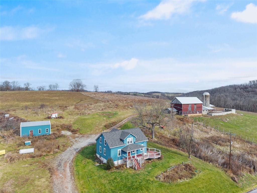 26 Covered Bridge Road Burgettstown, PA 15021 - Photo 42 of 49 an aerial view of a house with a ocean view