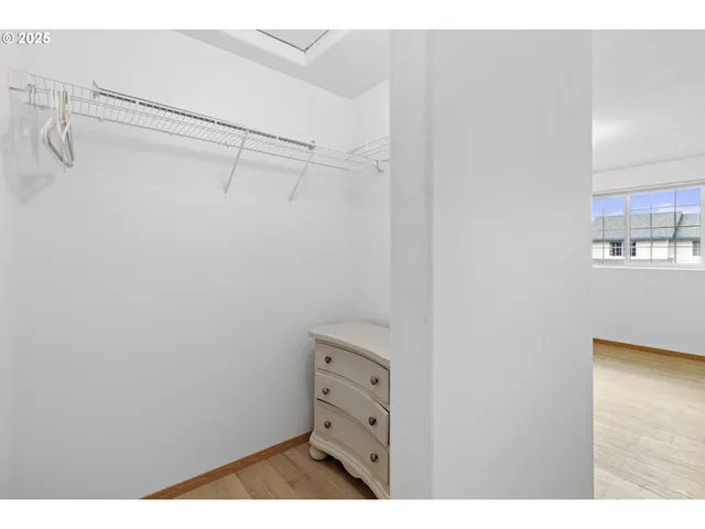 a view of a walk in closet