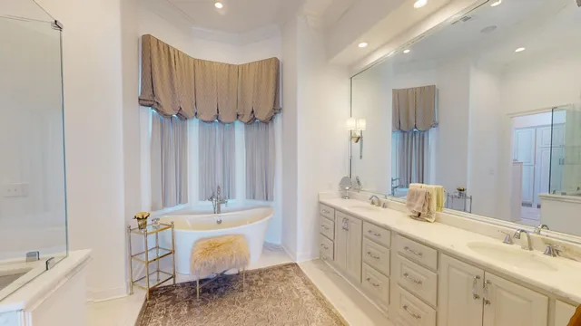 a view of a hallway with entryway