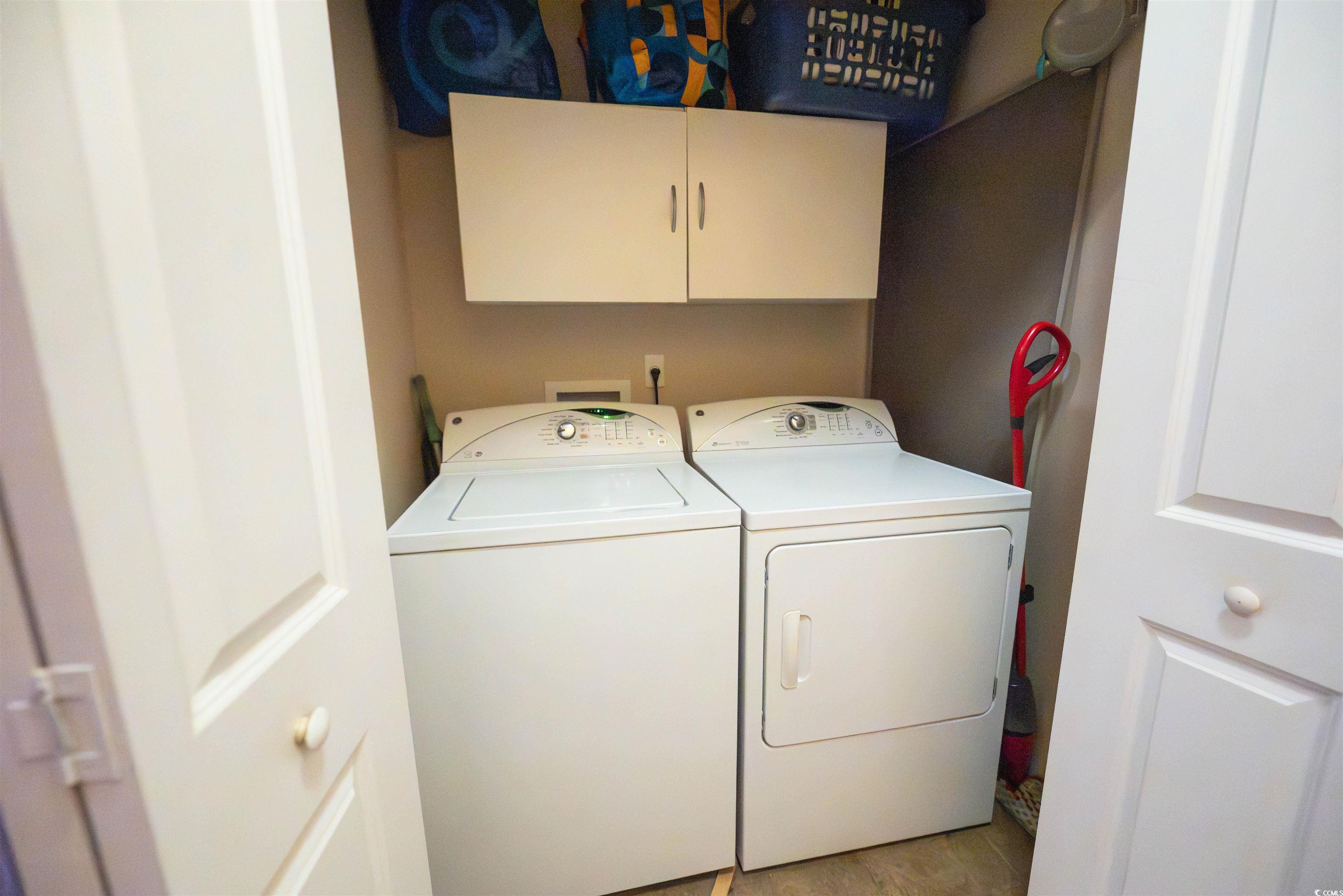 209 Golden Oaks Drive Murrells Inlet, SC 29576 - Photo 17 of 40 Washroom with cabinet space and washer and dryer