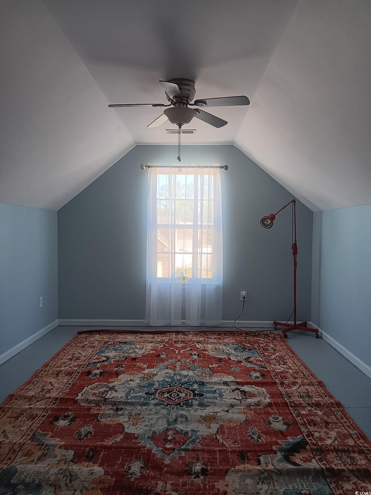 209 Golden Oaks Drive Murrells Inlet, SC 29576 - Photo 24 of 40 Additional living space with vaulted ceiling and ceiling fan