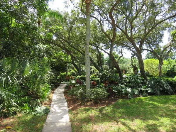 a view of backyard with green space