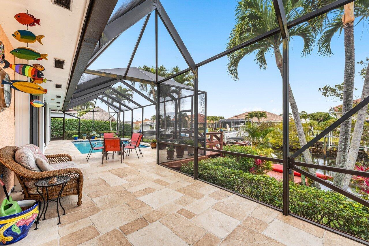 8794 Southeast Riverfront Terrace Jupiter, FL 33469 - Photo 43 of 68 Screened Patio