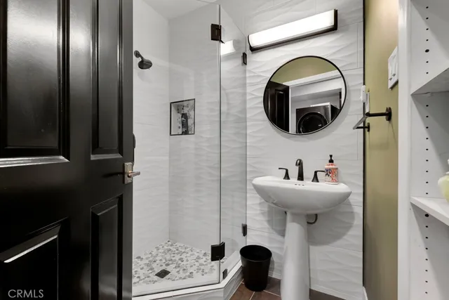 a view of a patio with a table chairs and a patio