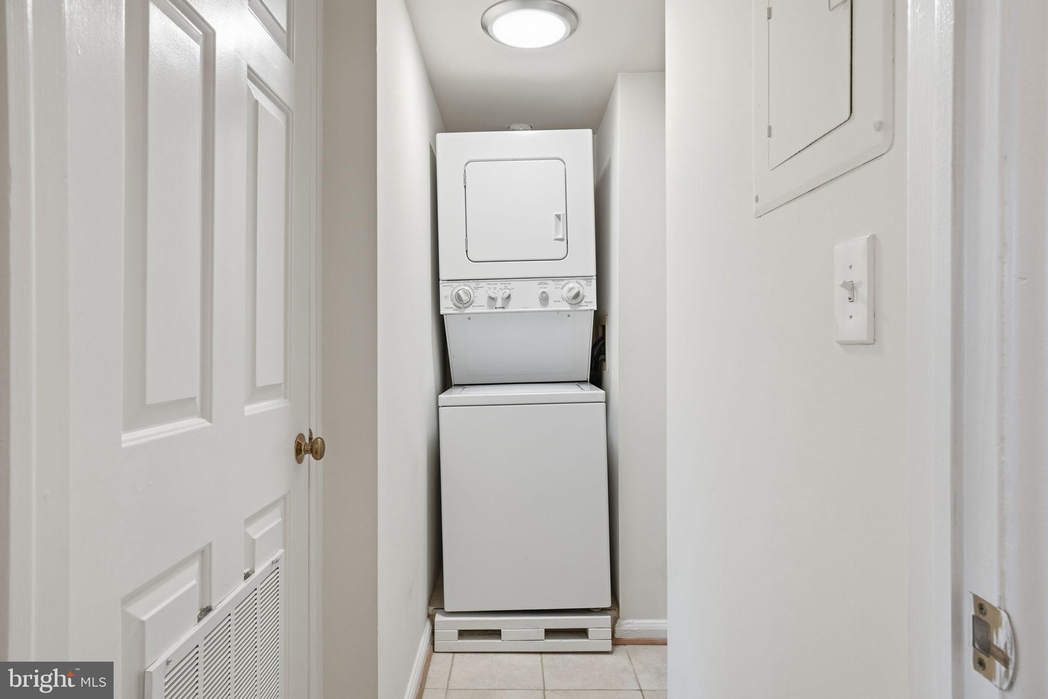 3430 39th Street Northwest, Unit 700 Washington, DC 20016 - Photo 15 of 22 In unit washer/dryer