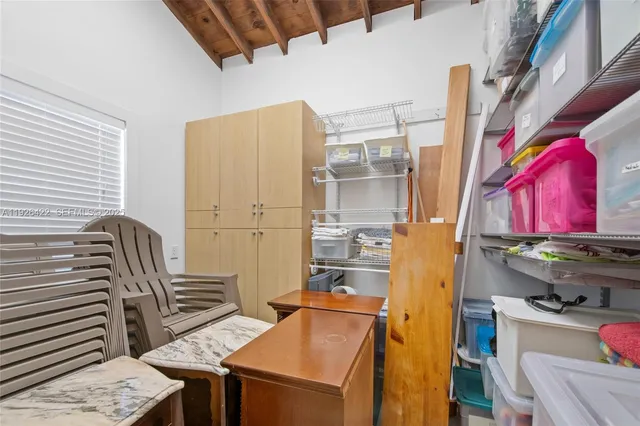 a view of storage and utility room