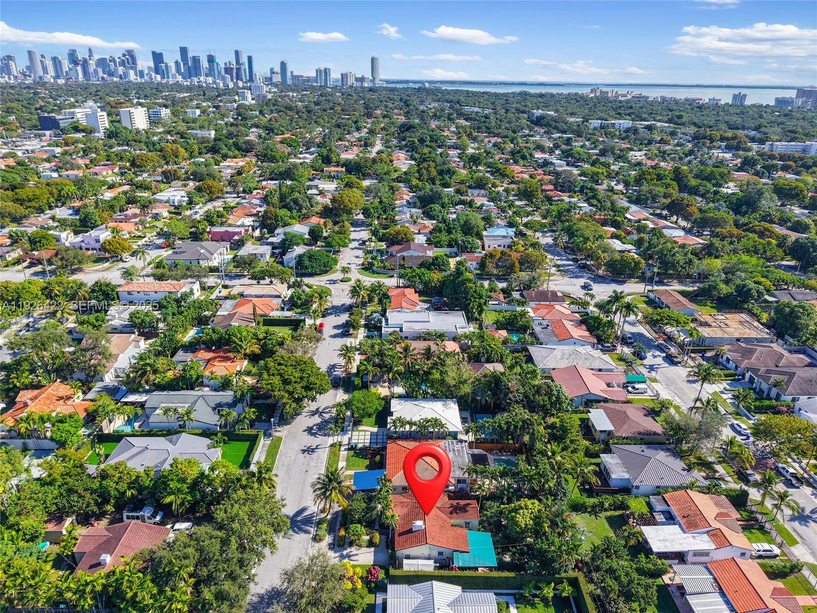 2460 Southwest 24th Street Miami, FL 33145 - Photo 33 of 36 an aerial view of residential building and city street